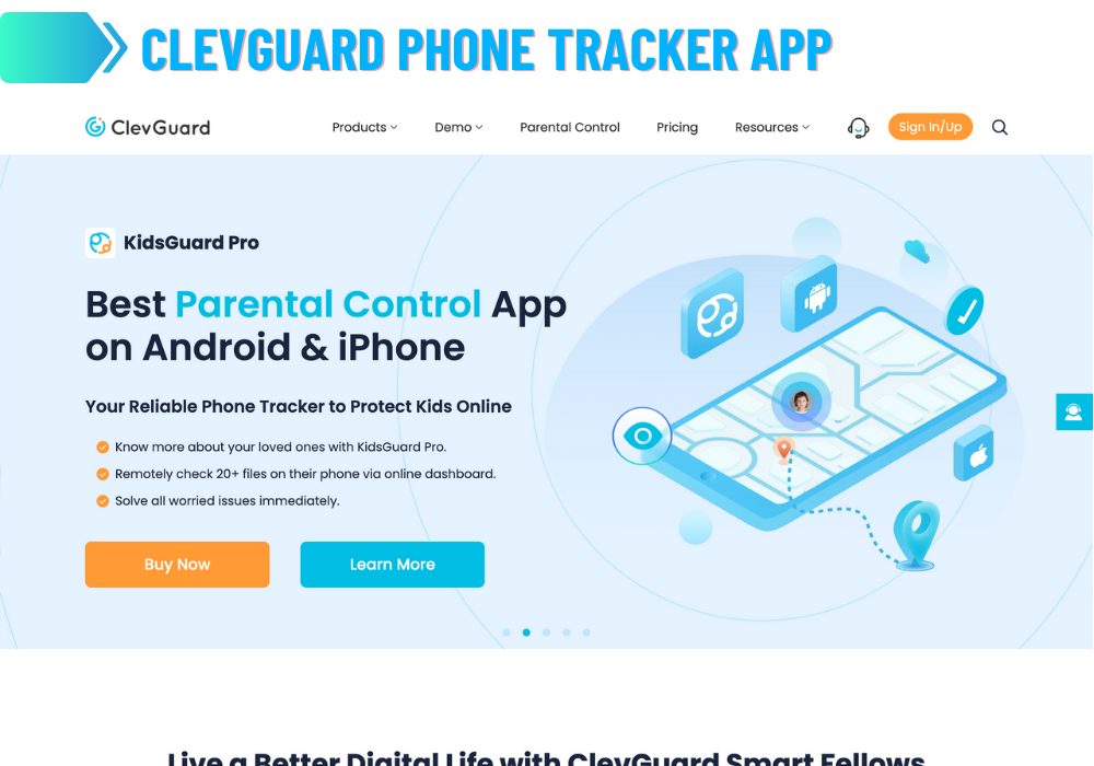 ClevGuard Telefoon Tracker App