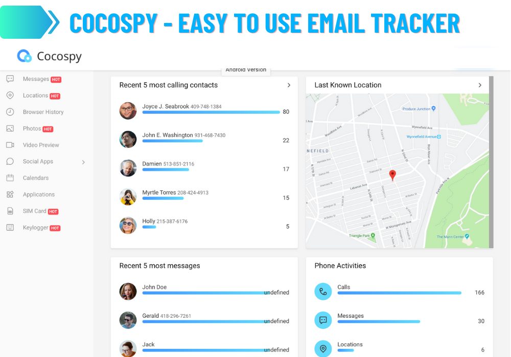 Cocospy - Tracciatore di e-mail facile da usare