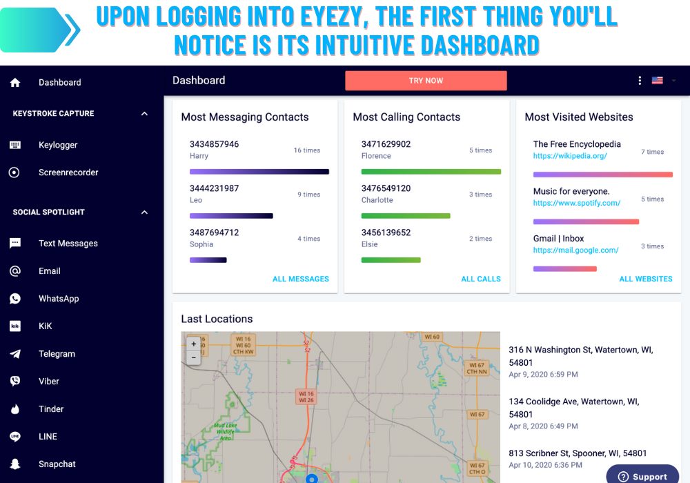 EyeZy App voor Tablet Spionage