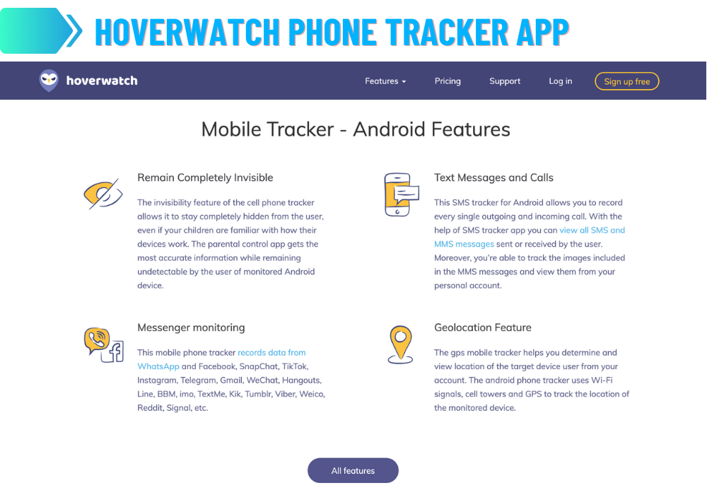 Hoverwatch Telefon-Tracker-App