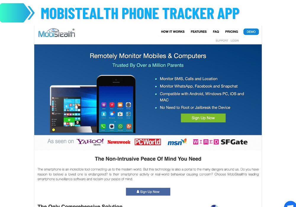 Applicazione per la localizzazione del telefono MobiStealth
