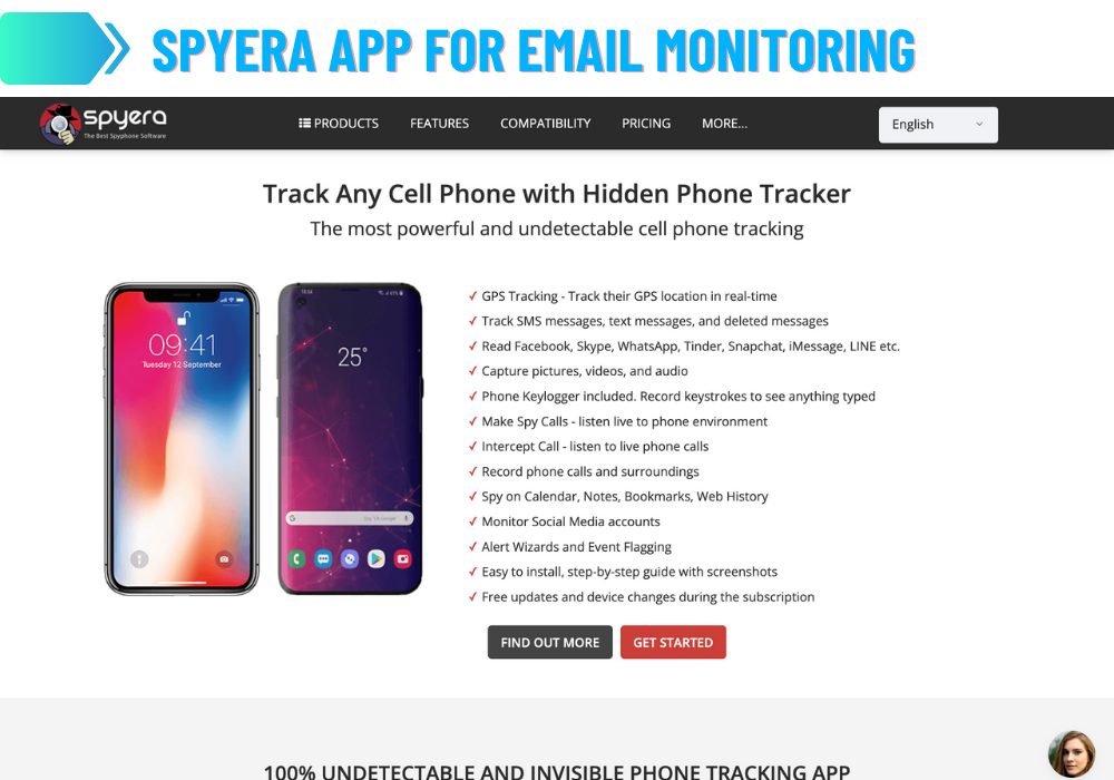 Spyera-sovellus sähköpostin seurantaan