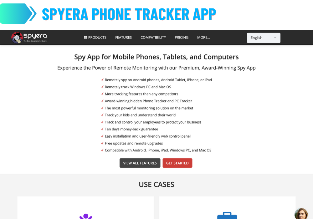 Aplicativo de rastreamento de telefone Spyera