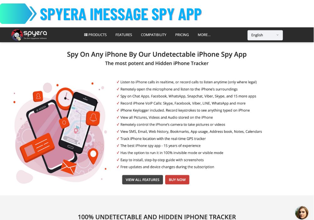 Spyera iMessage Aplicativo espião