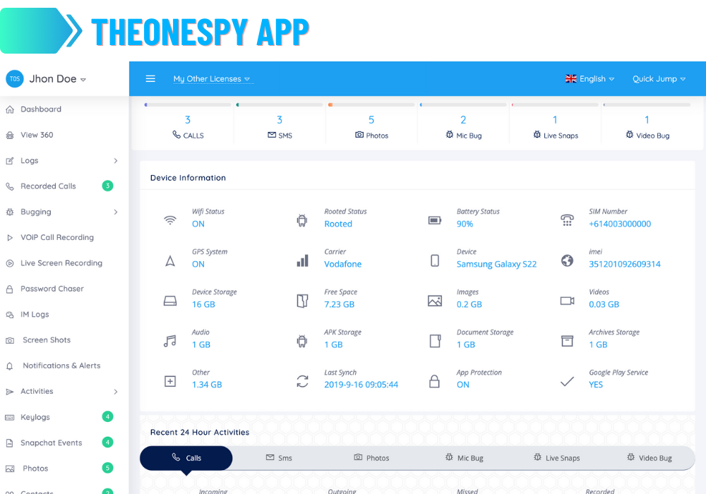 TheOneSpy App
