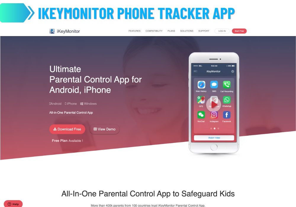 Aplicativo de rastreamento de telefone iKeyMonitor