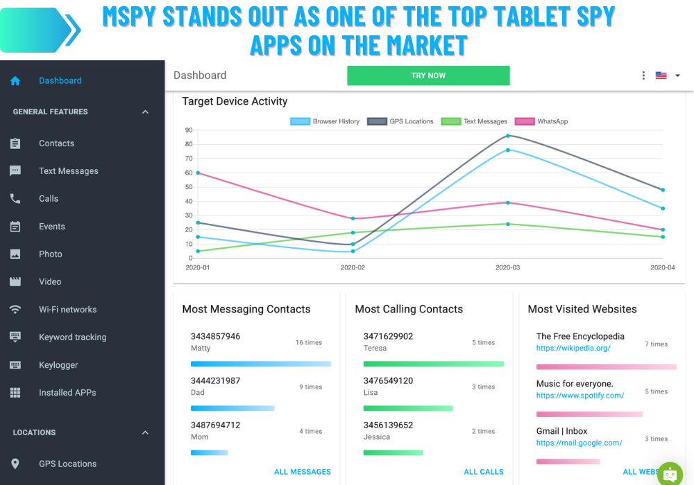 mSpy per tablet
