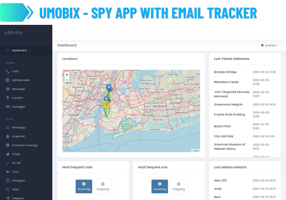 uMobix - Application d'espionnage avec traqueur d'emails