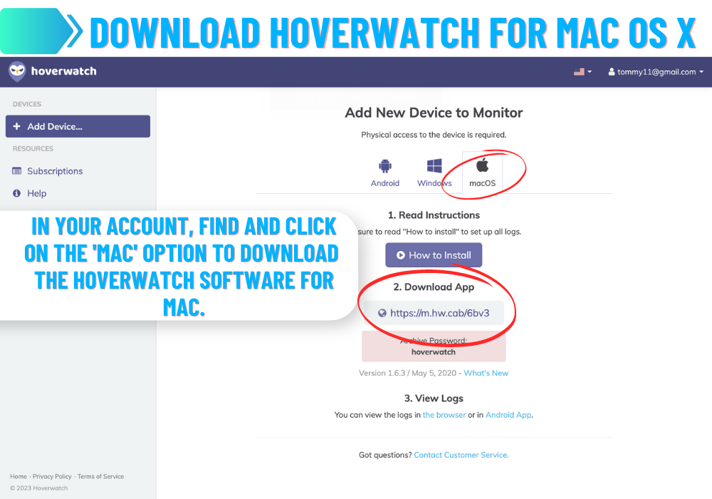 Scaricare Hoverwatch per Mac OS X