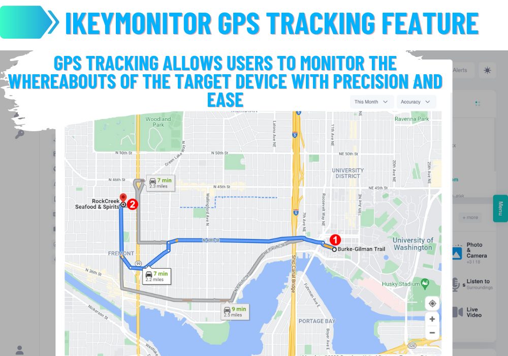 iKeyMonitor GPS Takip Özelliği