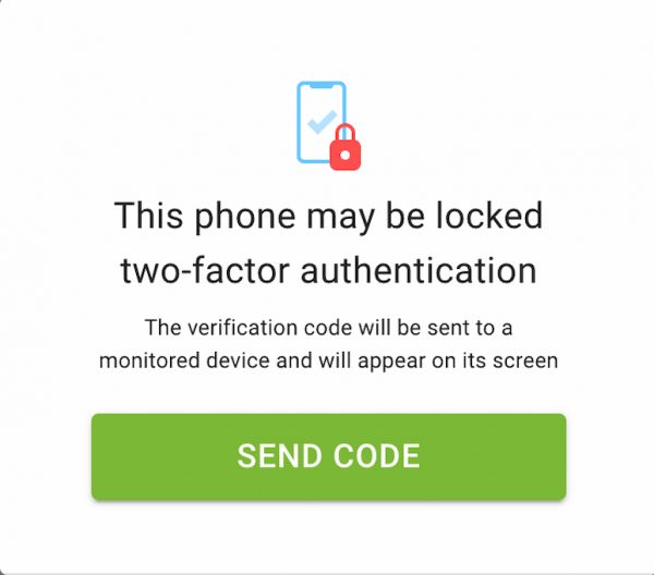 mSpy Authenticatiecode met twee factoren