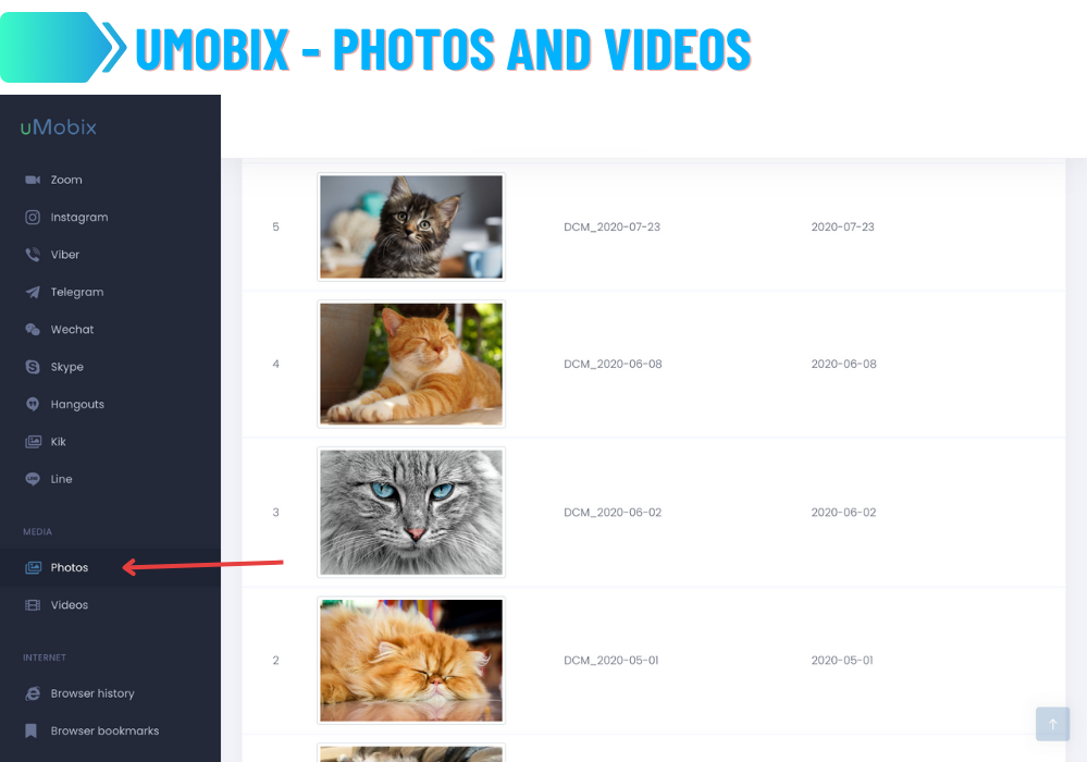 uMobix - Fotos e vídeos