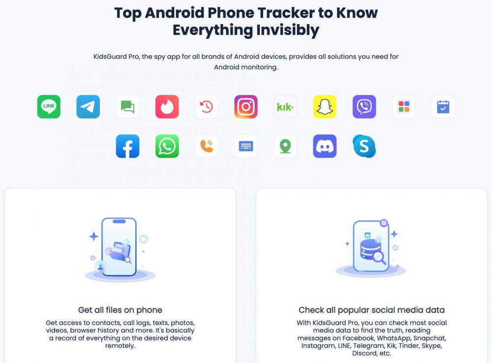 KidsGuard Android Telefoon Tracker