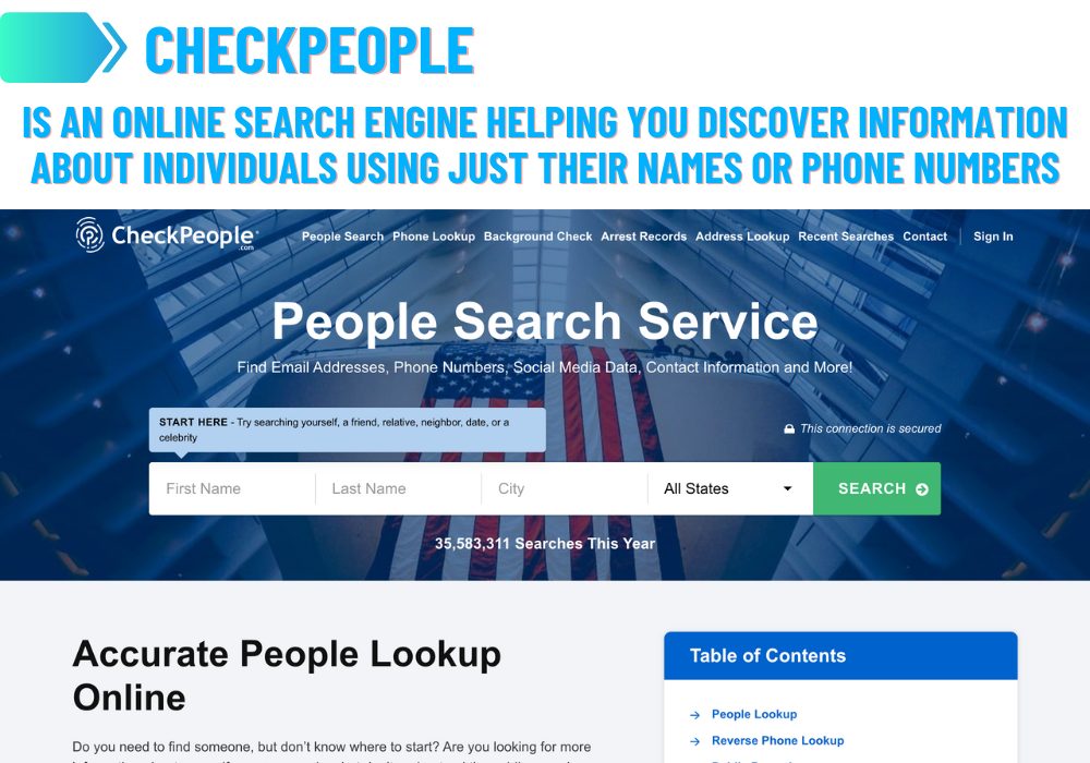 Motore di ricerca online CheckPeople