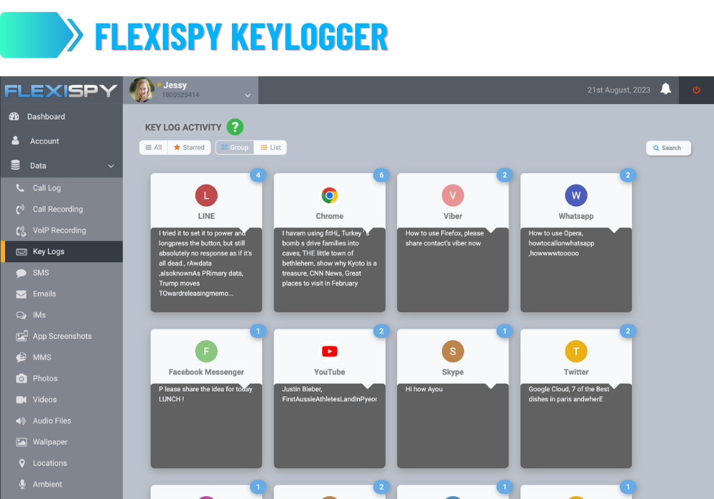Keylogger FlexiSPY