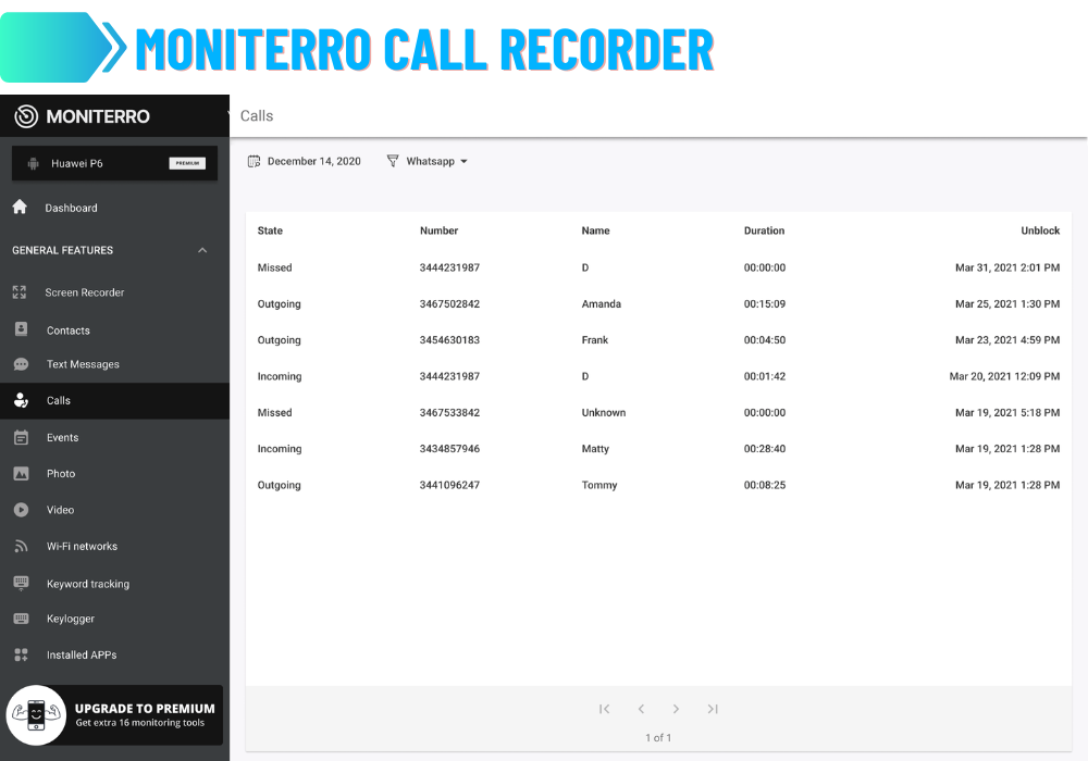 Moniterro Call Recorder