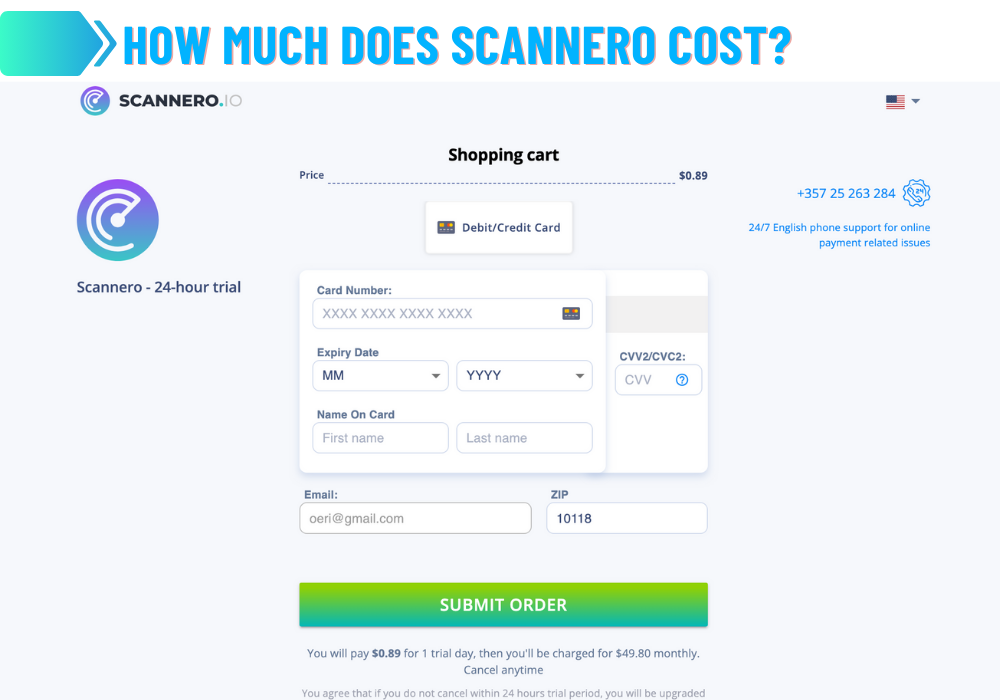 Kuinka paljon Scannero maksaa?