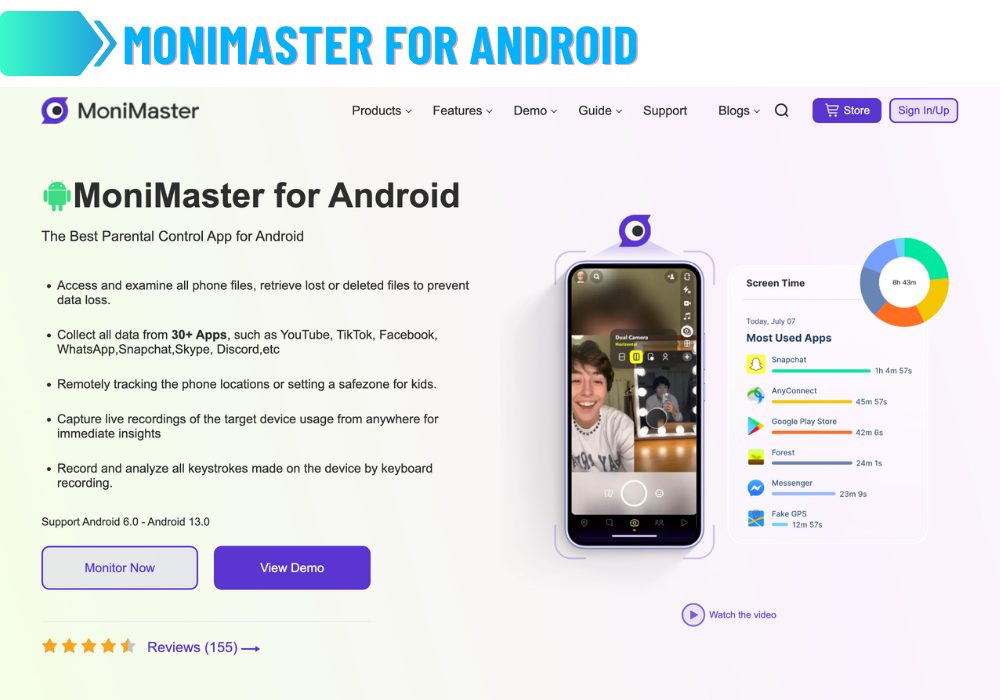 MoniMaster Android:lle